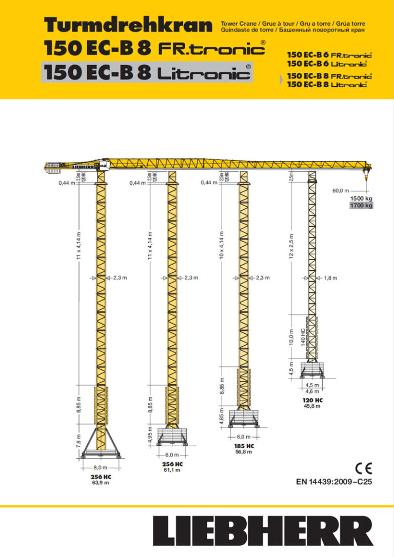 Liebherr 150 EC-B8 Litronic Turmdrehkran