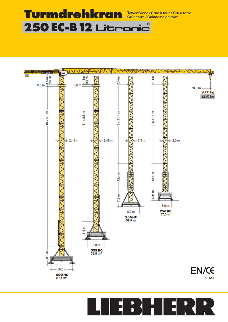 Liebherr 250 EC B12 Litronic Innovativer Flat Top Kran liebherr-250-ec-b12-litronic-innovativer-flat-top-kran