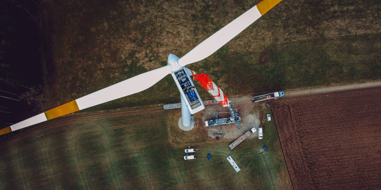 Kran für Windräder-Arbeiten von Schußmann